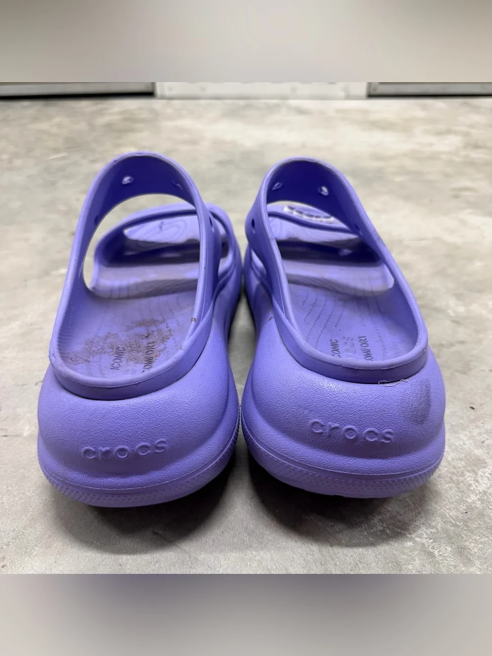 Crocs Classic Crush Lavender Platform Sandals Unisex Size Mens 12